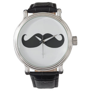 Funny Mustache Armbanduhr
