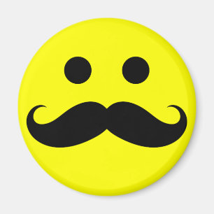 Funny Mustache Face Magnete