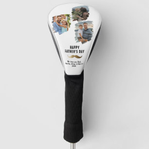 Funny Mustache Happy Vatertag 3 Foto Golf Headcover