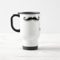 Funny Mustache individuelle Name Tasse