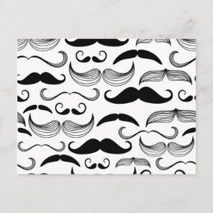 Funny Mustache Postkarte