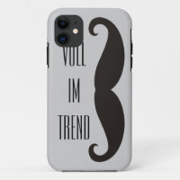 Funny Mustache / Schnurbart + Ihr Text