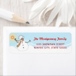 Funny Mustache Snowman Christmas Holiday Address<br><div class="desc">Mit Fett*fa*tin entworfen. Einfach mit eigenen Texten,  Fotos oder Bildern anpassen. Für individuelle Anfragen wenden Sie sich bitte direkt an fat*fa*tin. Es gelten benutzerdefinierte Gebühren. www.zazzle.com/fat_fa_tin www.zazzle.com/color_therapy www.zazzle.com/fatfatin_blue_knot www.zazzle.com/fatfatin_red_knot www.zazzle.com/fatfatin_mini_me www.zazzle.com/fatfatin_box www.zazzle.com/fatfatin_design www.zazzle.com/fatfatin_ink</div>
