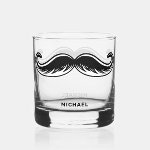 Funny Mustache Whiskyglas