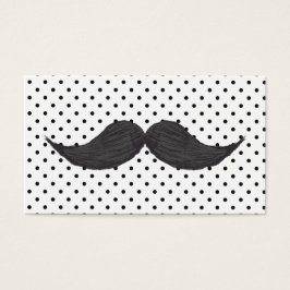 Funny Mustache Zeichnend und schwarze Polka Punkte