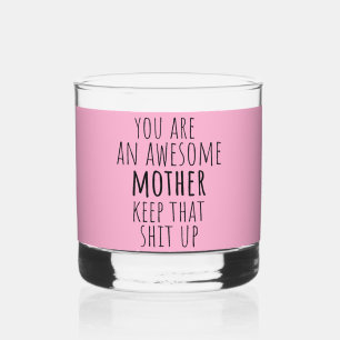 Funny Mutter Geschenk von Tochter Sohn und Kinder Whiskyglas