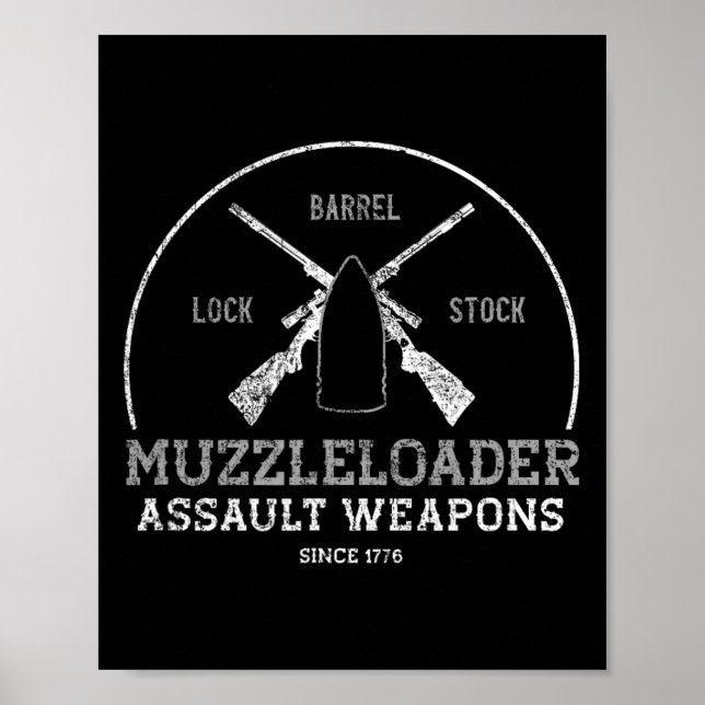 Funny Muzzleloader Zubehör Long Range Rifle Sh Poster (Vorne)