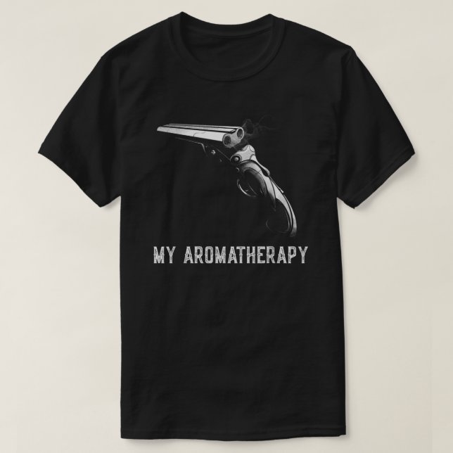 Funny my Aromatherapie Shotgun Feuerwaffenenthusia T-Shirt (Design vorne)
