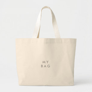 Funny 'MY BAG' Nachricht Jumbo Stoffbeutel
