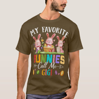 Funny My Liebes Bunnies nennen mich Gigi Familie E T-Shirt