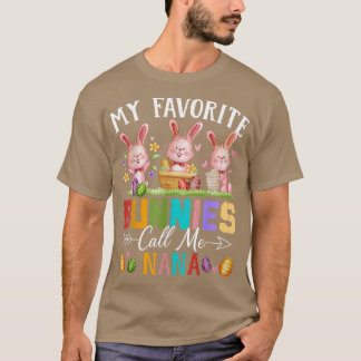 Funny my Liebes Bunnies nennen mich Nana Familie E T-Shirt