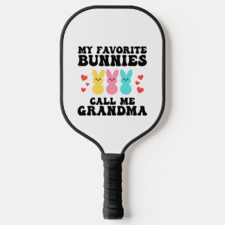 Funny My Liebes Bunnies nennt mich Großmutter Mutt Pickleball Schläger