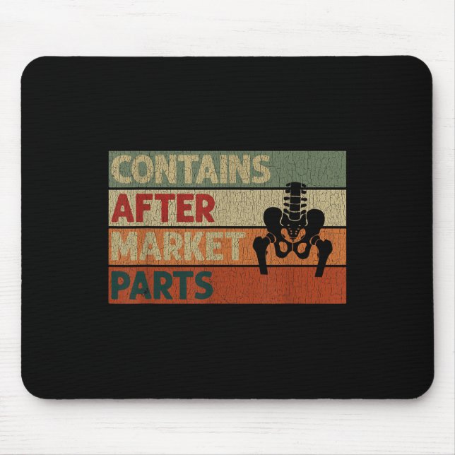 Funny nach Angesagter Operation Erholung bionisch  Mousepad (Vorne)
