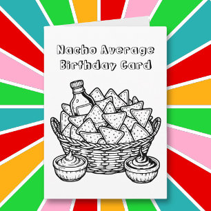 Funny Nachos Coloring Page Geburtstag Karte