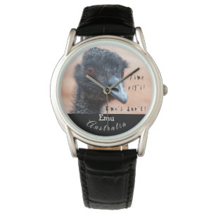 Funny nah von einer Emu in Australien Armbanduhr