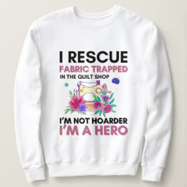 Funny Nähquote Vintage Blumennähmaschine Sweatshirt