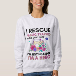 Funny Nähquote Vintage Blumennähmaschine Sweatshirt