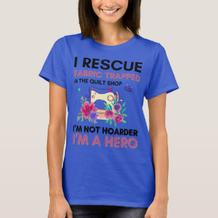 Funny Nähquote Vintage Blumennähmaschine T-Shirt