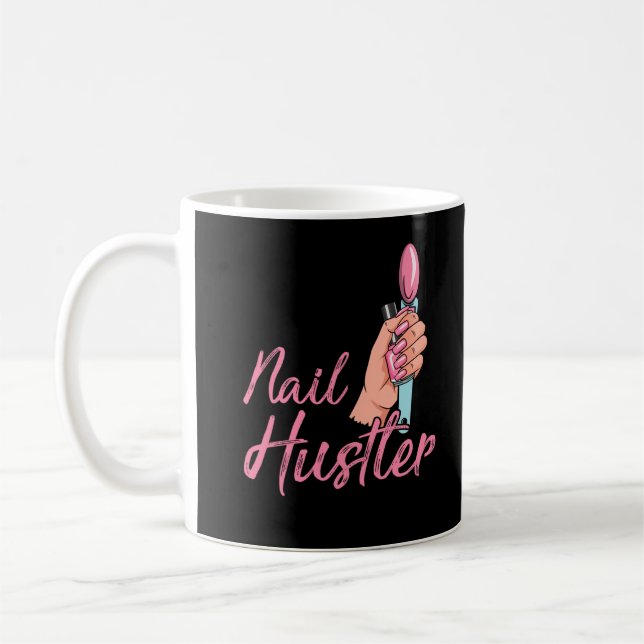 Funny Nail Technician Mitarbeiter Manicure Coworke Kaffeetasse (Links)