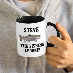 Funny Name Fischen Legend Regenbogenforelle Sport Tasse