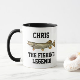 Funny Name Fishing Legend Northern Pike Sports Tasse