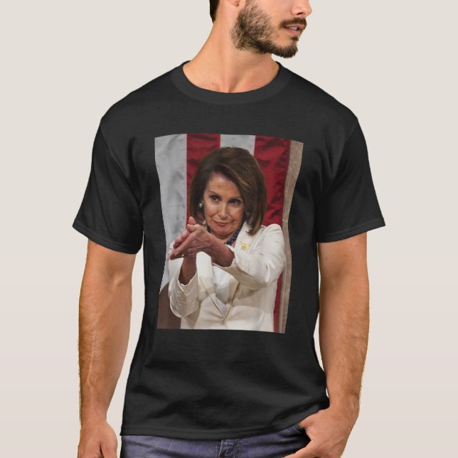 Funny Nancy Pelosi Clap Back T Shirt Anti Trump Me (Vorderseite)