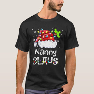 Funny Nanny Claus Christmas Pajamas Santa T-Shirt