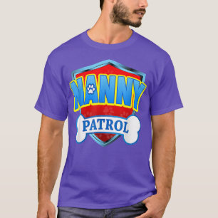 Funny Nanny Patrol Hund Mama, Vater für Männer Fra T-Shirt