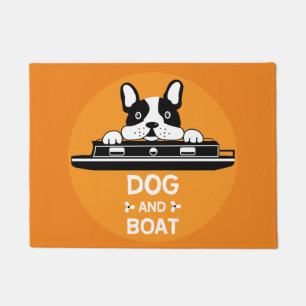 Funny Narrowboats Hunde Britische Canals Fußmatte