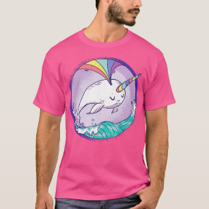 Funny NARWHAL Lover gibt Niedlich RAINBOW NARWHALE T-Shirt