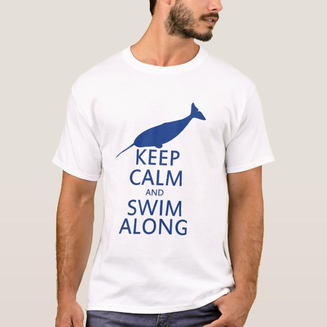 Funny Narwhal Spaß T-Shirt (Vorderseite)
