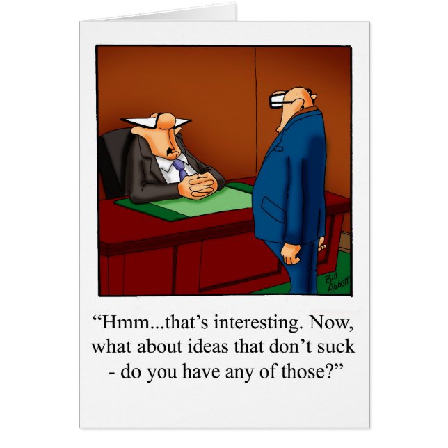 Funny National Boss's Day Card (Vorne)