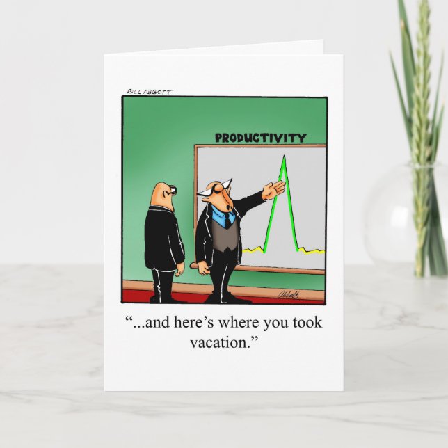 Funny National Boss's Day Card Karte (Vorderseite)