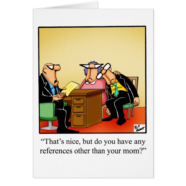 Funny National Boss's Day Card "Spectickles" (Vorne)