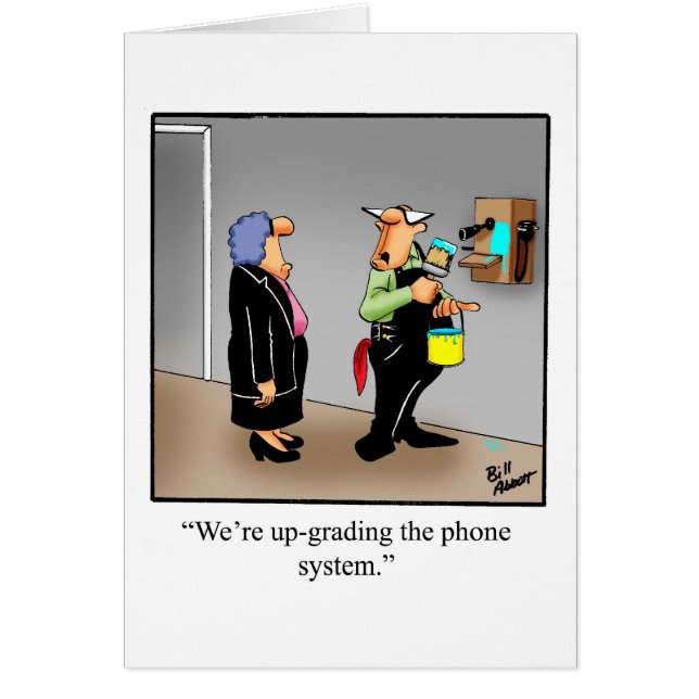 Funny National Boss's Day Card "Spectickles" (Vorne)