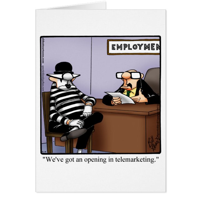 Funny National Boss's Day Card "Spectickles" (Vorne)