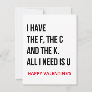 Funny Naughty Dirty Valentinstag Card  Feiertagskarte