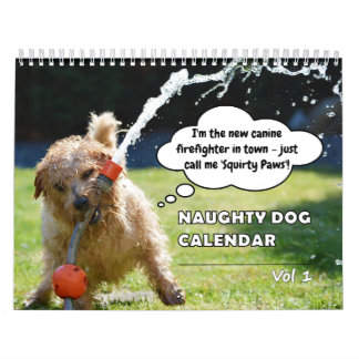 Funny Naughty Dog Kalender