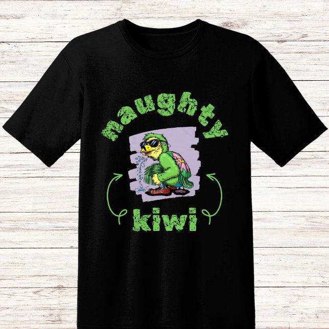 Funny naughty green kiwi bird T-Shirt (Von Creator hochgeladen)