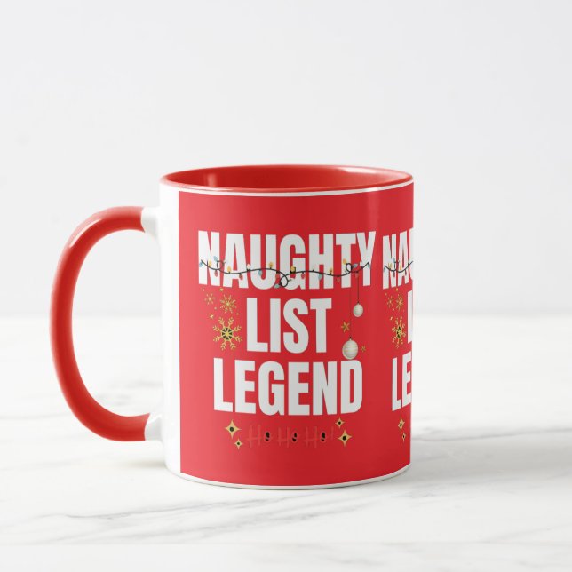 Funny naughty list tasse (Links)