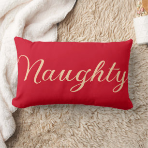 Funny Naughty (oder Nizza) Word Holidays Red Waist Lendenkissen