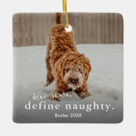Funny Naughty Pet 2 Foto Weihnachten Keramikornament