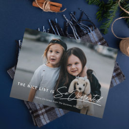 Funny Naughty The Nice List Foto Weihnachten