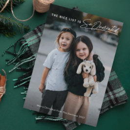 Funny Naughty The Nice List Foto Weihnachten