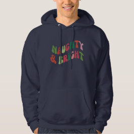 Funny Naughty und helle Weihnachten Hoodie
