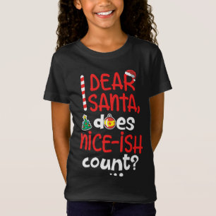 Funny Naughty Weihnachten Liebe Santa Mais Nice-is T-Shirt