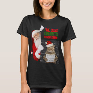 Funny Naugthy Cat Stole Weihnachten Türkei T - Shi T-Shirt