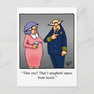 Funny Navy Military Cartoon Geschenk! Postkarte