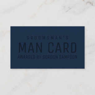 Funny Navy Wedding Trauzeuge Vorschlag Man Card Visitenkarte