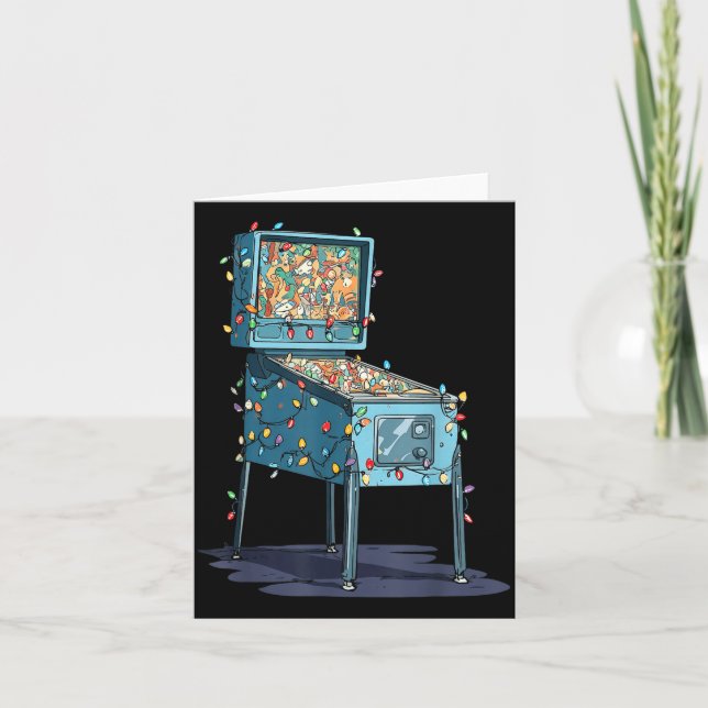 Funny Nball Machine Christmas Graphics Lights Love Karte (Vorderseite)